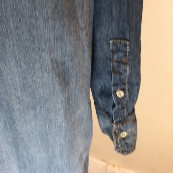 “JOE FRESH” Ombre Denim Style Long Sleeve Dress. - Picture 11 of 16